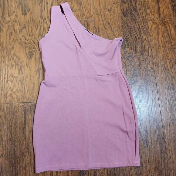 Lulu's Mauve bodycon dress - Picture 2 of 4